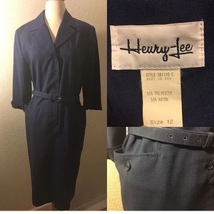 Navy Vintage Dress